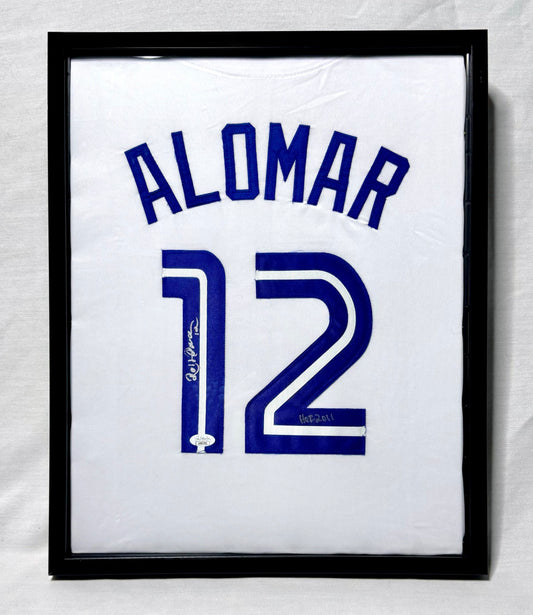 Roberto Alomar - Blue Jays - Autograph Jersey (JSA) - Framed