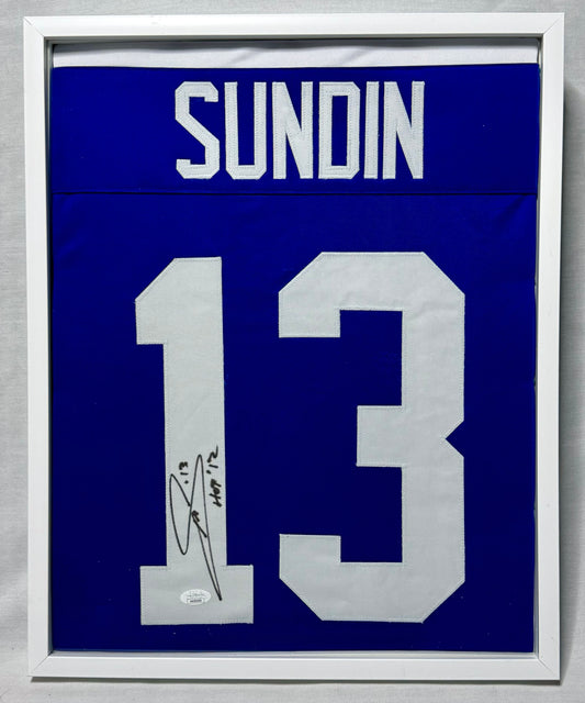 Mats Sundin - Maple Leafs - Autograph Jersey (JSA) - Framed