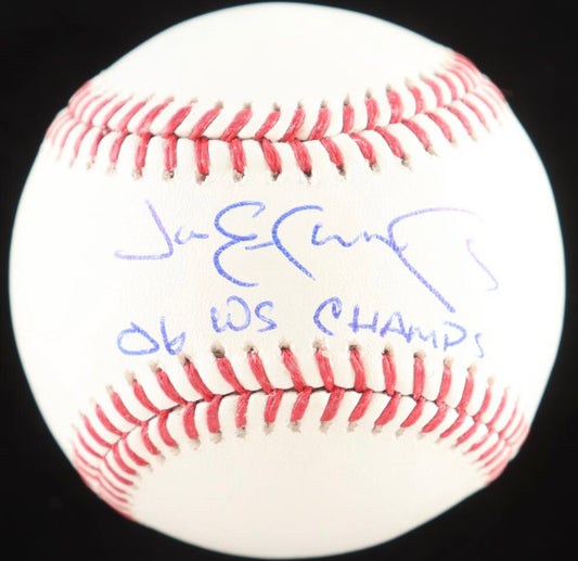 Jim Edmonds Autograph Signed Baseball inscribed “06 WS Champs” JSA