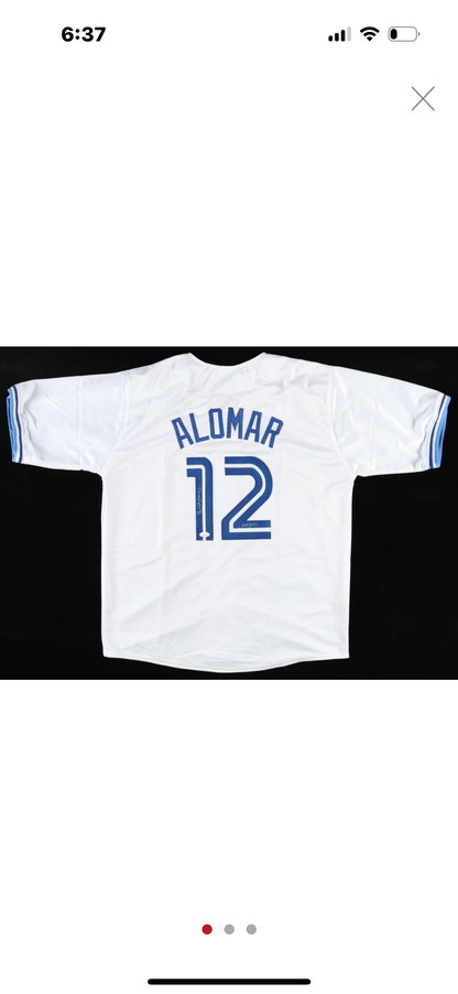 Roberto Alomar - Blue Jays - Autograph Jersey (JSA) - Framed