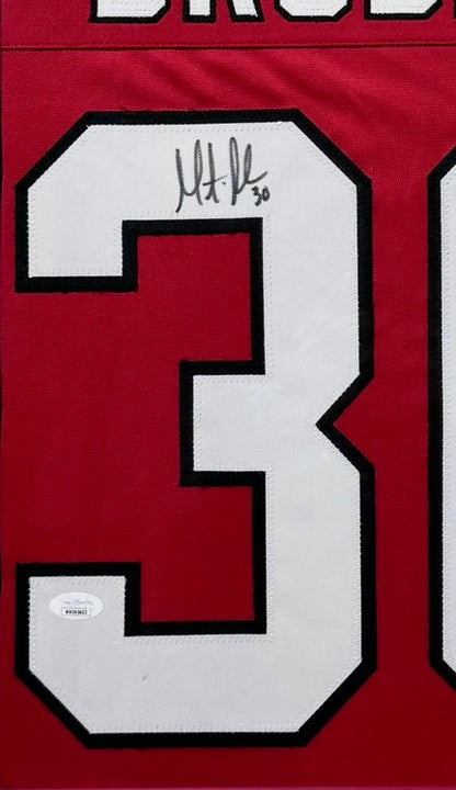 Martin Brodeur - Devils - Autograph Jersey (JSA) - Framed