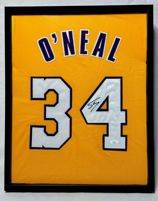 Shaquille O'Neal - Lakers - Autograph Jersey (JSA) - Framed